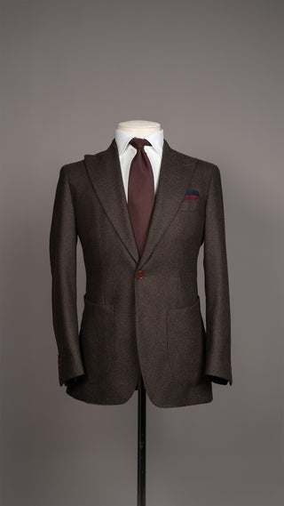 Brown Italian Wool Flannel Suit