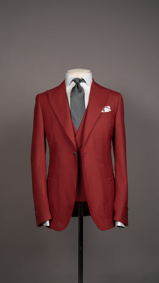 Scarlet Italian Wool Suit