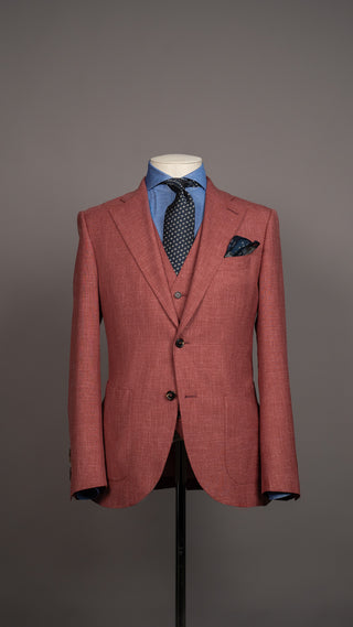 Salmon Italian Wool Suit