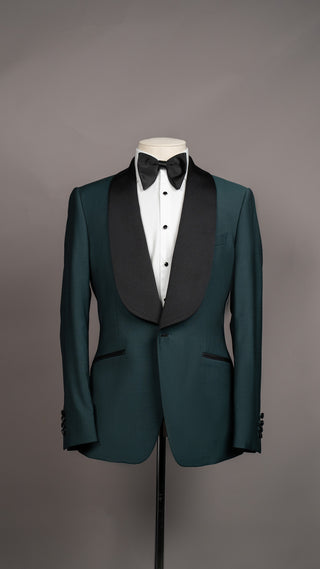 Green Zigone Shawl Jacket